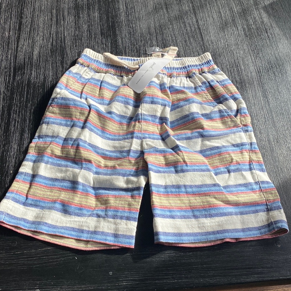 Peek Shorts, striped cotton NWT (M, 6/7)
